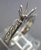 .60CT DIAMOND 14KT WHITE GOLD SIX PRONG CHANNEL SEMI MOUNT ENGAGEMENT RING 28073