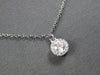 ESTATE .58CT DIAMOND 18KT WHITE GOLD 3D MULTI FLOWER BY THE YARD LOVE NECKLACE