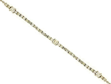 .73CT DIAMOND 14KT WHITE GOLD SEMI ETERNITY PAST PRESENT FUTURE TENNIS BRACELET