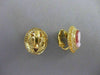 ANTIQUE 14K YELLOW GOLD LADY SHELL CAMEO FILIGREE OMEGA CLIP EARRINGS #20543