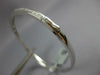 ESTATE 1.45CT DIAMOND 18KT WHITE GOLD 3D BAGUETTE SEMI ETERNITY BANGLE BRACELET