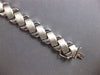 ESTATE WIDE 14KT WHITE GOLD 3D CLASSIC MATTE & SHINY X LOVE BRACELET