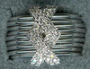ESTATE .50CT DIAMOND 14KT WHITE GOLD 3D DOUBLE X MULTI RING FLEXIBLE LOVE RING