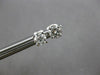 ESTATE .50CT DIAMOND 14KT WHITE GOLD 3D ROUND 4 PRONG SCREWBACK STUD EARRINGS
