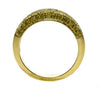 ESTATE .55CT FANCY YELLOW DIAMOND 18KT YELLOW GOLD 3D FILIGREE ANNIVERSARY RING
