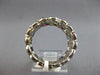 LARGE 2.98CT DIAMOND & AAA MULTI COLOR SAPPHIRE 14KT WHITE GOLD 3 ROW BEZEL RING