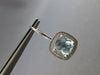 5.65CT DIAMOND & AAA AQUAMARINE 14KT WHITE GOLD HALO LEVERBACK HANGING EARRINGS