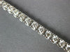 ESTATE 4.0CT DIAMOND 14KT WHITE GOLD 3D ROUND CLASSIC FOUR PRONG TENNIS BRACELET