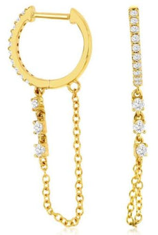 ESTATE .80CT DIAMOND 14KT YELLOW GOLD ROUND 4 STONE FLOWER SQUARE STUD EARRINGS