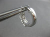 ESTATE 1.85CT DIAMOND 18KT WHITE GOLD 3D CLASSIC 5 STONE HUGGIE FUN EARRINGS