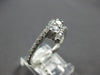 ESTATE .54CT DIAMOND 14K WHITE GOLD CLASSIC ROUND 2 STONE CRISS CROSS LOVE RING