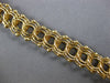 ANTIQUE LARGE AND LONG 14KT YELLOW GOLD 3D CLASSIC CHARM BRACELET
