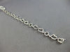 ESTATE 1.38CT DIAMOND 18KT WHITE GOLD 3D MULTI HEART LOVE KNOT TENNIS BRACELET