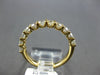 1.16CT DIAMOND 14K YELLOW GOLD ROUND SHARED PRONG SEMI ETERNITY ANNIVERSARY RING