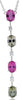 3.88CT DIAMOND & AAA PINK & GREEN TOURMALINE 14K WHITE GOLD BY THE YARD NECKLACE