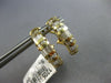 1.0CT DIAMOND 14KT YELLOW GOLD ROUND & BAGUETTE CHANNEL CLIP ON HANGING EARRINGS