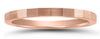 ESTATE 14K ROSE GOLD HANDCRAFTED SOLID 1.5MM MULTI EDGE WEDDING ANNIVERSARY RING