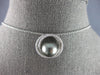 ESTATE .30CT DIAMOND & AAA TAHITIAN PEARL 18KT WHITE GOLD CIRCLE OF LIFE PENDANT
