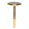 .41CT WHITE & PINK DIAMOND 18K WHITE & ROSE GOLD MARQUISE FILIGREE MILGRAIN RING