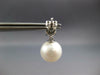 .50CT DIAMOND & AAA SAPPHIRE & SOUTH SEA PEARL 14KT WHITE GOLD FLOWER EARRINGS