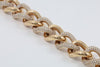 ESTATE LARGE 22CT DIAMOND 18KT ROSE GOLD CLASSIC MULTI ROW CUBAN TENNIS BRACELET