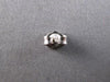 ESTATE .58CT DIAMOND 14KT WHITE GOLD 3D CLASSIC ROUND SOLITAIRE STUD EARRINGS