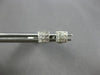 ESTATE .25CT DIAMOND 14KT WHITE GOLD 3D PRINCESS INVISIBLE SQUARE STUD EARRINGS