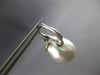 EXTRA LARGE .32CT DIAMOND & AAA SOUTH SEA PEARL 18KT WHITE GOLD HANGING EARRINGS