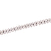 ESTATE 2.14CT DIAMOND 14KT WHITE GOLD 3D CLASSIC DOUBLE ROW LEAF TENNIS BRACELET