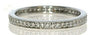 .28CT DIAMOND 18KT WHITE GOLD 3D ROUND 2MM FILIGREE ETERNITY ANNIVERSARY RING