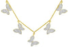 1.25CT DIAMOND 14KT YELLOW GOLD 3D CLASSIC BUTTERFLY BY THE YARD LOVE NECKLACE