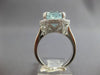 LARGE 7.23CT DIAMOND & AAA AQUAMARINE 18KT WHITE GOLD FILIGREE ENGAGEMENT RING