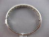 LARGE 3.75CT DIAMOND 18K WHITE GOLD MULTI ROW SEMI ETERNITY CUFF BANGLE BRACELET