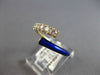 .43CT DIAMOND & BLUE ENAMEL 14KT YELLOW GOLD GRADUATING JOURNEY CRISS CROSS RING