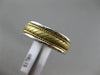 ESTATE 14KT 2 TONE GOLD 3D HANDCRAFTED ROPE MENS WEDDING ANNIVERSARY RING #ELV58