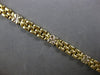ESTATE 14KT WHITE & YELLOW GOLD MULTI FLOWER PANTHER LINK ITALIAN LOVE BRACELET