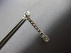 ESTATE 1.10CT DIAMOND 14KT WHITE GOLD ROUND CLASSIC JOURNEY BAR HANGING EARRINGS