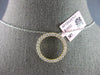 ESTATE .55CT DIAMOND 14KT YELLOW GOLD 3D CLASSIC CIRCLE OF LIFE FLOATING PENDANT