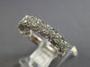 1.08CT DIAMOND 14K WHITE GOLD 3D INVISIBLE MULTI FLOWER WEDDING ANNIVERSARY RING