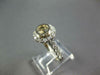 WIDE .55CT DIAMOND 18KT WHITE GOLD BEZEL ROUND HALO SEMI MOUNT ENGAGEMENT RING