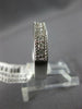 .35CT DIAMOND 18KT WHITE GOLD 3D ROUND FILIGREE SEMI ETERNITY ANNIVERSARY RING