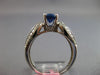 1.84CT DIAMOND & AAA SAPPHIRE 18KT WHITE GOLD 3D OVAL & ROUND ENGAGEMENT RING