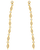 ESTATE .47CT DIAMOND 14KT YELLOW GOLD ROUND MULTI LEAF CLASSIC HANGING EARRINGS