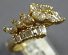 1.0CT DIAMOND 14KT YELLOW GOLD MARQUISE & BAGUETTE CRISS CROSS ANNIVERSARY RING