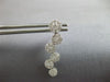 ESTATE 1.20CT DIAMOND 18KT WHITE GOLD MULTI FLOWER JOURNEY FUN HANGING EARRINGS