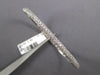 1.77CT DIAMOND 14KT WHITE GOLD 3 ROW CLASSIC PAVE SEMI ETERNITY BANGLE BRACELET