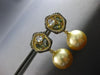 3.22CT WHITE & FANCY YELLOW DIAMOND & MULTI GEM & PEARL 18K YELLOW GOLD EARRINGS