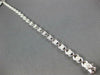 ESTATE .89CT DIAMOND 14KT WHITE GOLD 3D ROUND CLASSIC XO TENNIS BRACELET