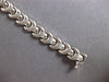 ESTATE 14KT WHITE GOLD 3D CLASSIC MATTE & SHINY FUN LOVE BRACELET