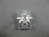 1.55CT SALT & PEPPER DIAMOND 18K WHITE GOLD 3D SOLITAIRE CUSHION ENGAGEMENT RING